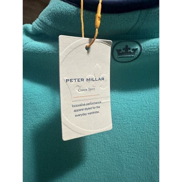 Peter Millar Golf 1/4 Zip Pullover Mens Crown Sport Thermal Flow Fleece Medium - Picture 4 of 5